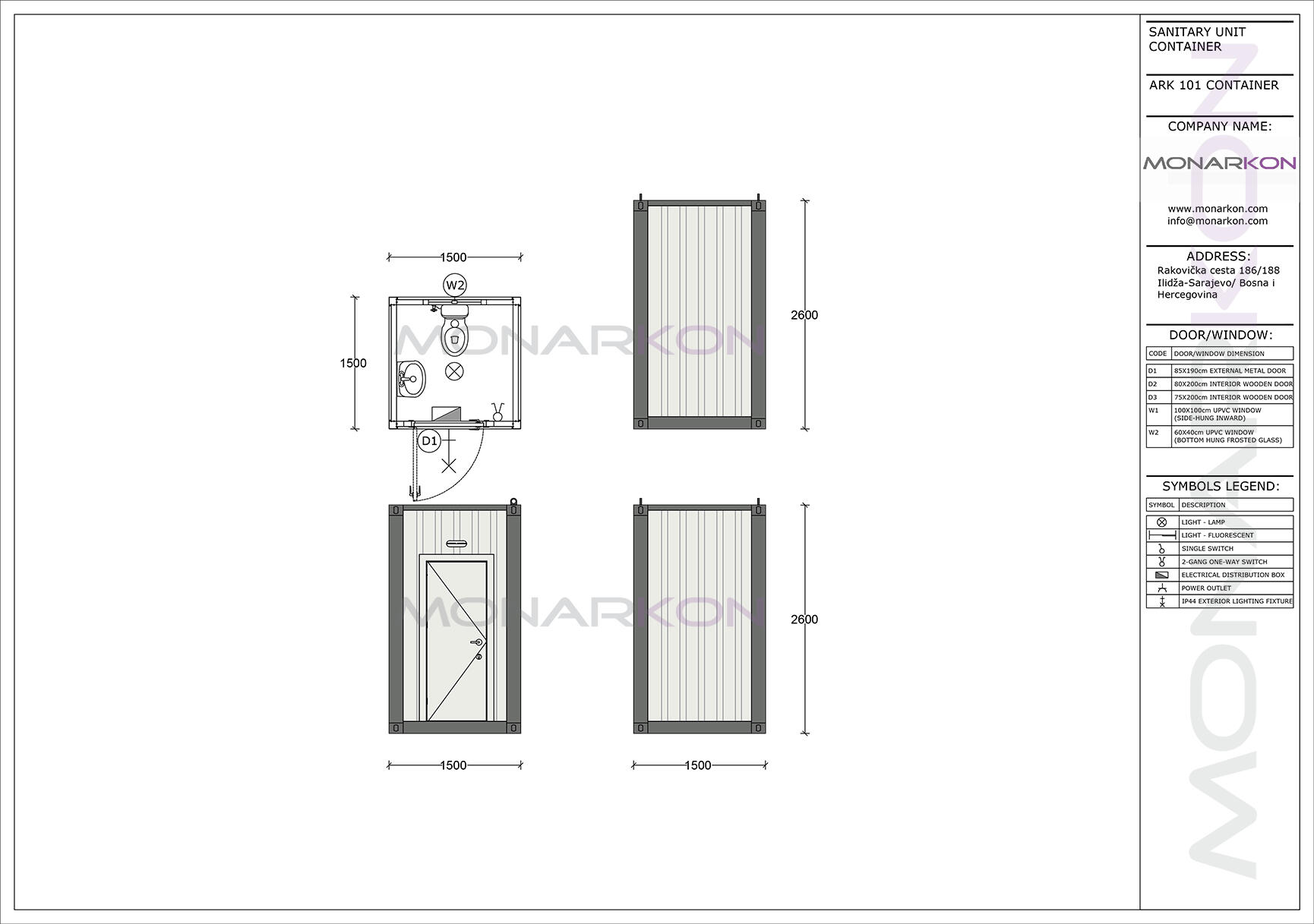 sanitarni kontejner ark 101