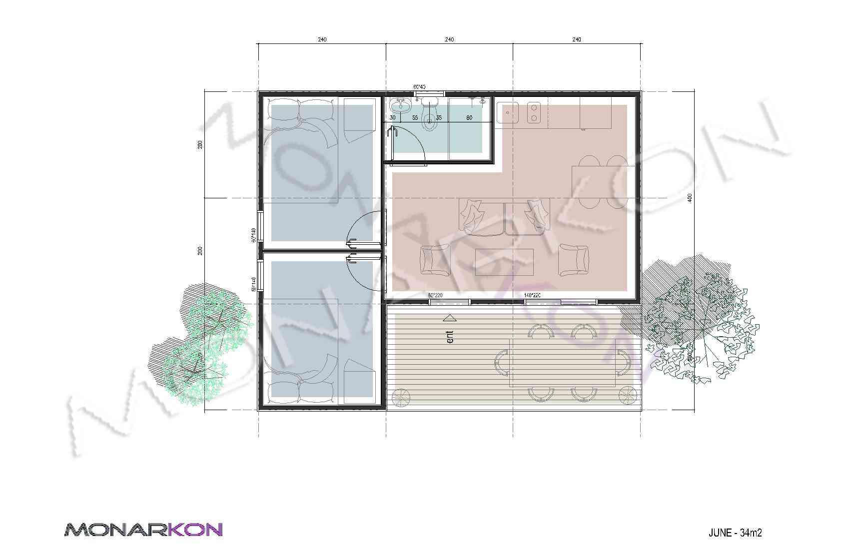 kontejneri vikendice June